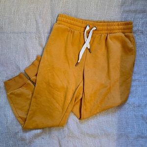 Mustard yellow sweatpants